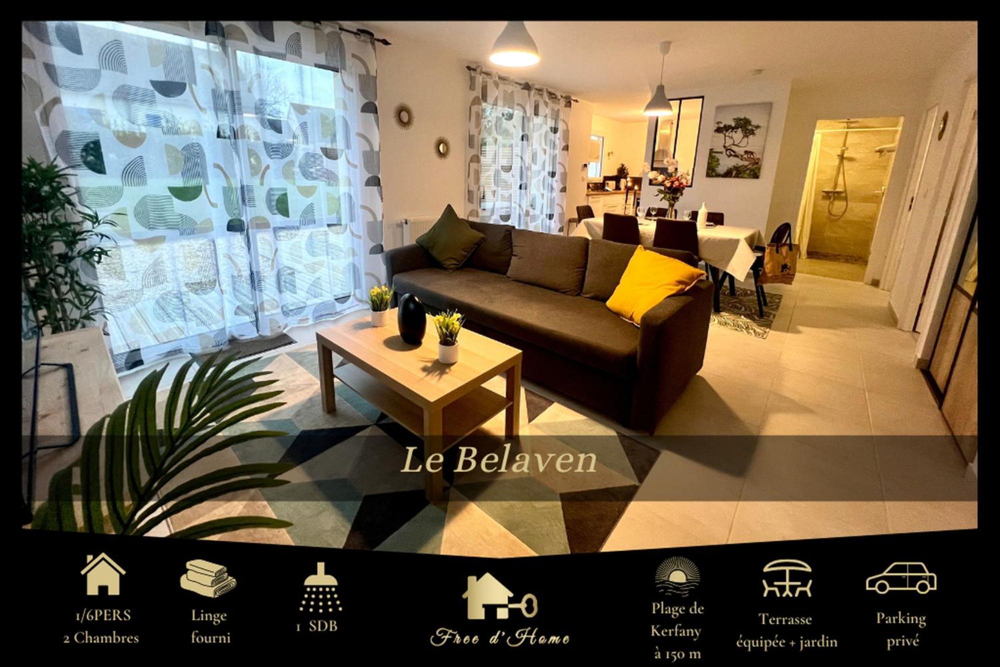 Le Belaven, Neuf, Cosy, Terrasse, Jardin, Kerfany Plage, 1 A 6 Pers Moëlan-sur-Mer Εξωτερικό φωτογραφία